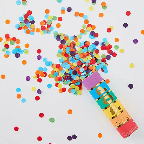 Хлопушка с разноцветными конфетти