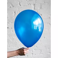 Шар синий металлик